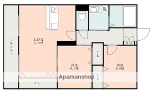 KINGDOM小山【3階】の間取り