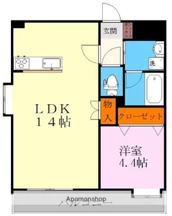 EXCEED出水【9階】の間取り