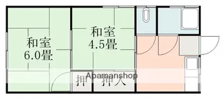 江河アパート【202号室】の間取り