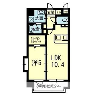 パリス尾ノ上【305号室】の間取り