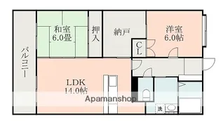 2SLDKの間取り画像