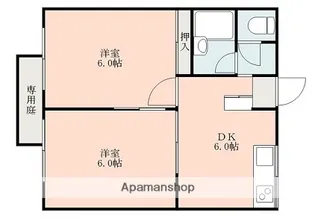 エステートピアU8【1階】の間取り