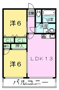 シャトレー翔・21【2階】の間取り
