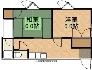 パレイシャル菊池【201号室】の間取り