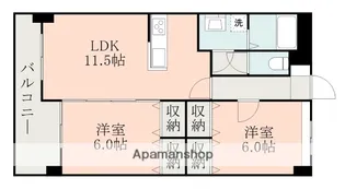 エレガンス壱番館【6階】の間取り