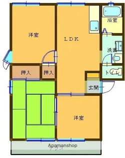 エーデルハイム【1階】の間取り
