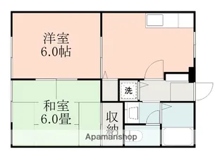 サンライフレグルス【102号室】の間取り
