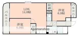エメラルド・ドエル【4階】の間取り
