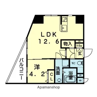 ライズ保田窪【5階】の間取り