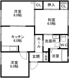ラフォーレ雅【1階】の間取り