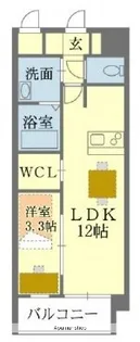 ルミナス九品寺【8階】の間取り