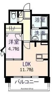 ジェラール光の森【2階】の間取り