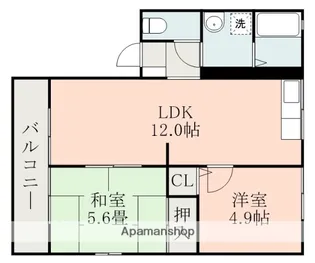 シティハイム・レトア雅【2階】の間取り