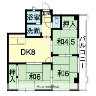 メゾンド・レクサスウエノビル【601号室】の間取り