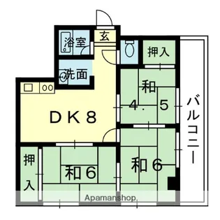 メゾンド・レクサスウエノビル【701号室】の間取り