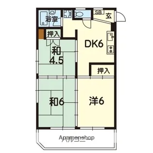 メゾンド・レクサスウエノビル【703号室】の間取り