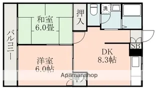 サンビレッジ八景水谷Ⅱ【2階】の間取り