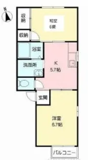 フレグランスKN【2階】の間取り