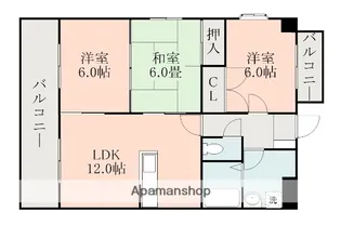 エトワール大坪【2階】の間取り
