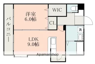 エステートHAKUZAN【605号室】の間取り