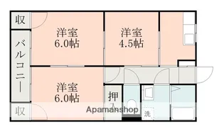 鶴城ハイツ【1階】の間取り