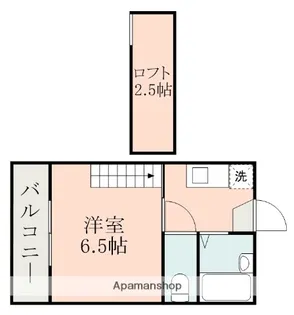 ジーグレイス健軍【2階】の間取り