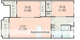 グレイシャスミユキ【2階】の間取り