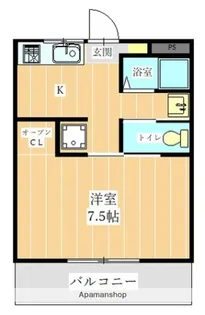 レジデンス古田【1階】の間取り