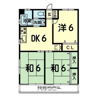 レジデンスアリヤス【1階】の間取り