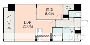 シュシュ天神【6階】の間取り
