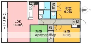 VOLARE出水【1階】の間取り