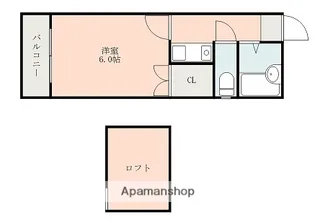 Sコーポ帯山【2階】の間取り