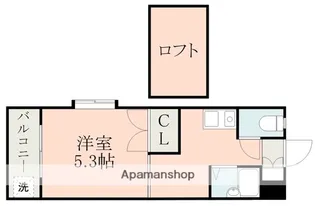 レオパレス南高江Ⅱ【1階】の間取り