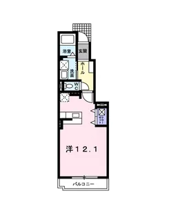 ALBA E【1階】の間取り