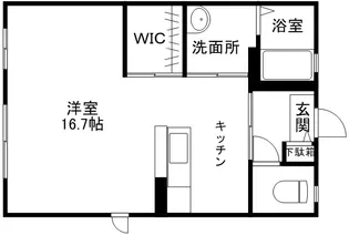 グランディール大江【202号室】の間取り