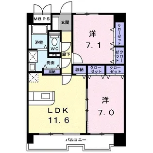 PLEASURES【9階】の間取り