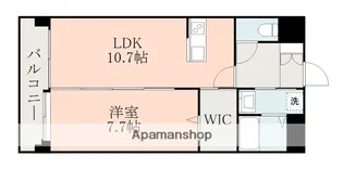 リュミエール健軍【10階】の間取り