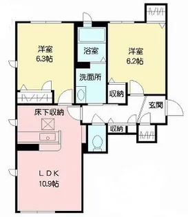 ラ・シャルール.【1階】の間取り