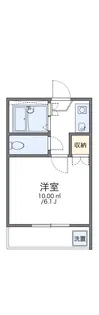 レオパレス水前寺西PART4A【205号室】の間取り