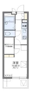 レオパレスシャルム花園【113号室】の間取り