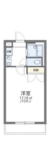 レオパレス江津【2階】の間取り