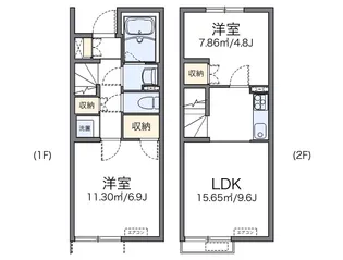 レオネクスト八代福正Ⅱ【1階】の間取り