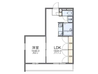 レオパレス合志【301号室】の間取り
