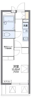 レオパレスフラワーヒル熊本【306号室】の間取り
