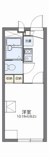 レオパレスシエナ九品寺Ⅱ【204号室】の間取り