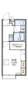 レオパレス北原【108号室】の間取り