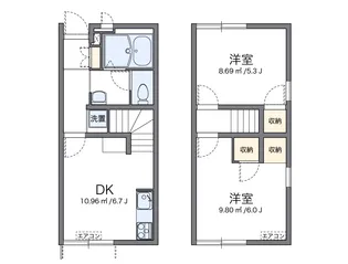 レオパレスコート グレイスⅠ【101号室】の間取り
