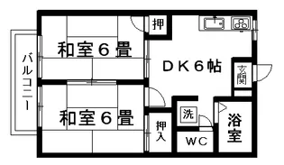 メゾンド江藤【2階】の間取り