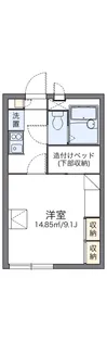 レオパレスRINGNE【110号室】の間取り