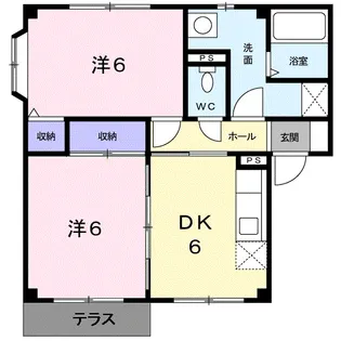 グリーンヒル参番館【1階】の間取り